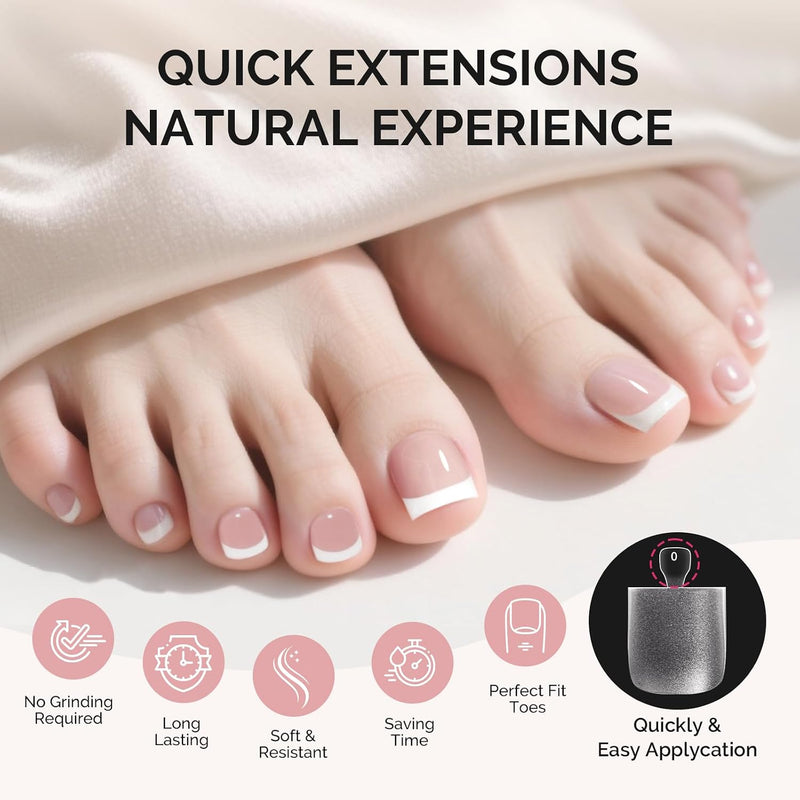 Short Square Toe X Nail Tips 300pcs 15 Sizes