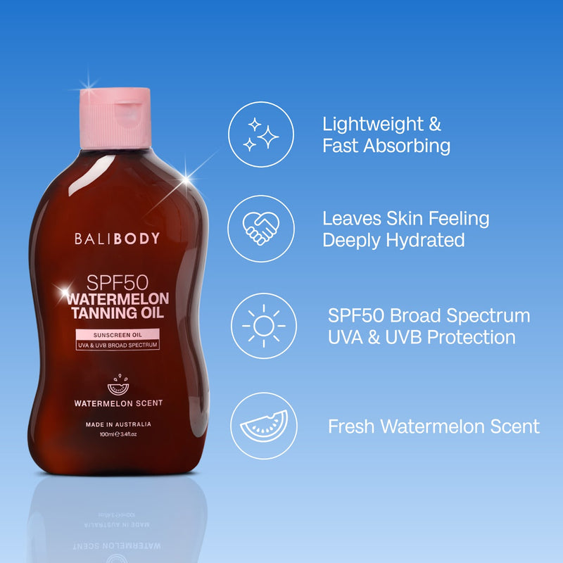 Watermelon Tanning Oil SPF50