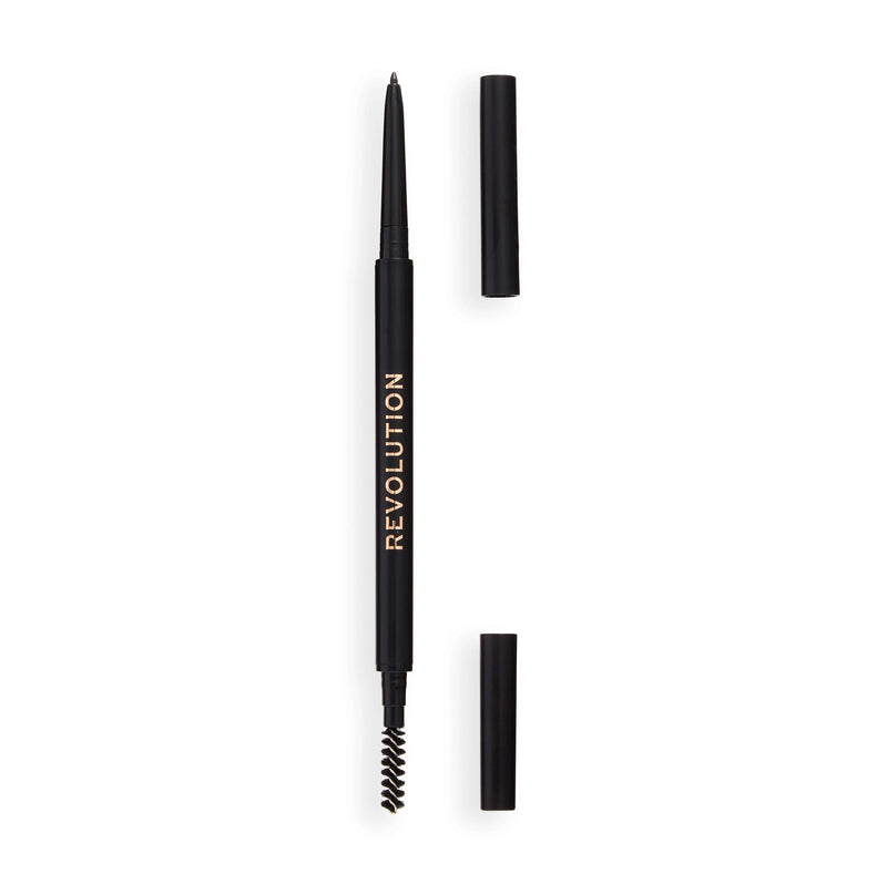 Revolution Precise Brow Pencil Dark Brown, wenkbrauwpotlood met spoolie