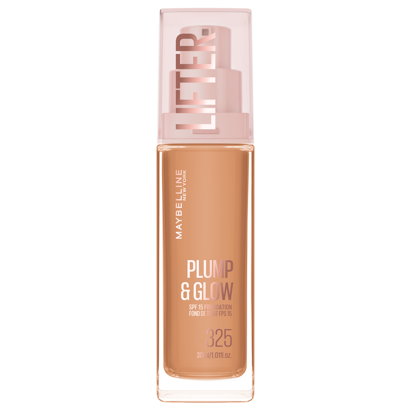 Maybelline Lifter Plump & Glow Foundation 325, vloeibare foundation met stralende finish