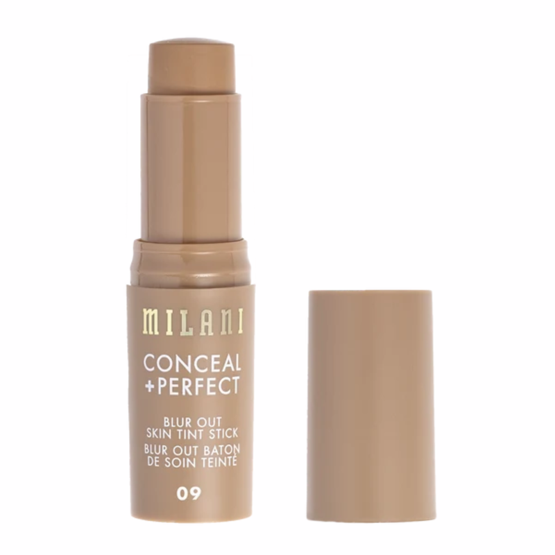 Milani Conceal + Perfect Blur Out Skin Tint 09 Light Medium Gold Beige, stick foundation