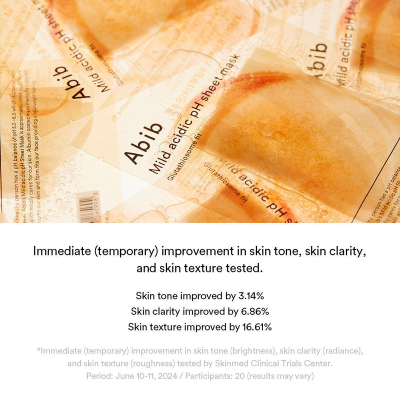 Abib Mild Acid PH Sheet Mask Glutathiosome Fit