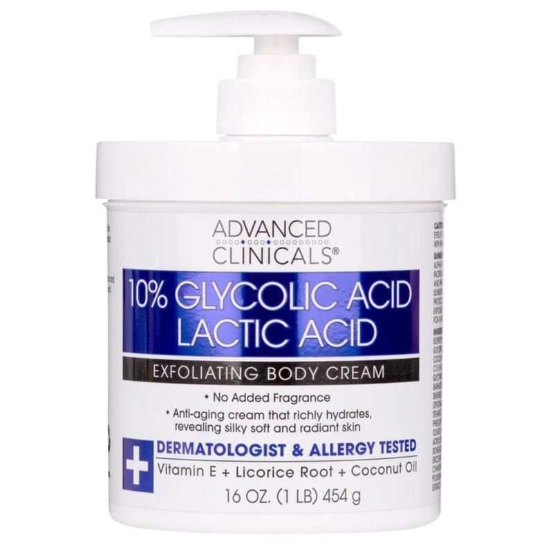 Advanced Clinicals 10% Glycolic Acid + Lactic Acid
