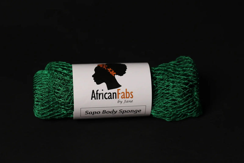 African Fabs African Net Sponge Sapo Army Green