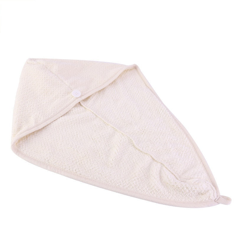 African Fabs Microfiber Hair Towel Off White 1