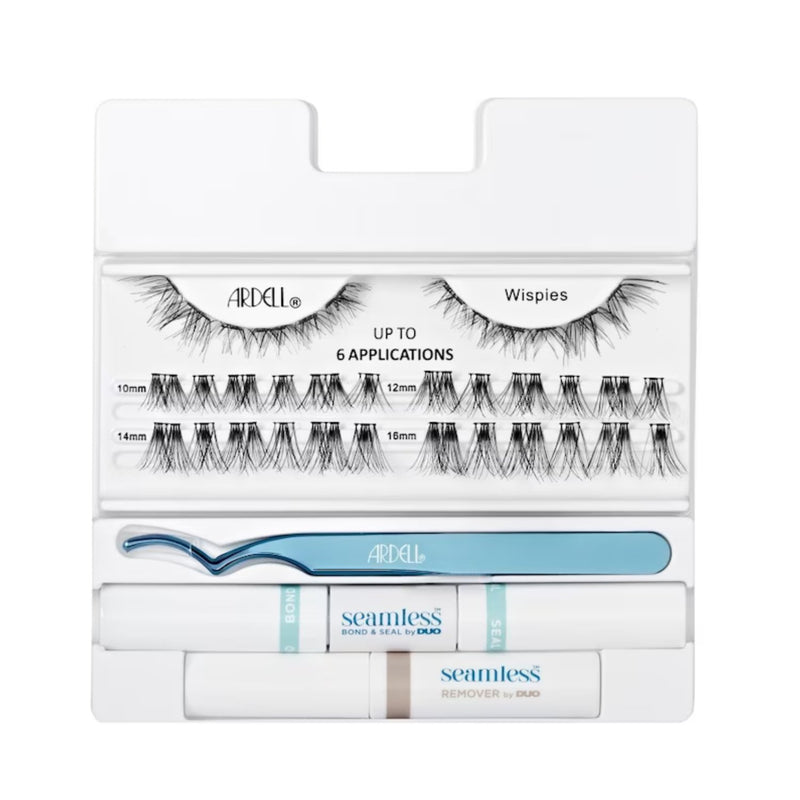 Ardell Seamless Underlash Extensions Wispies, set met wimperextensions en accessoires