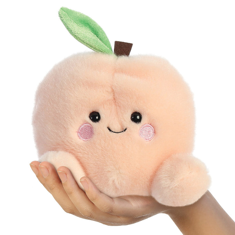 Aurora World Palm Pals Mellow Peach, zachte perzik knuffel van 13 cm, foto 6 van 6
