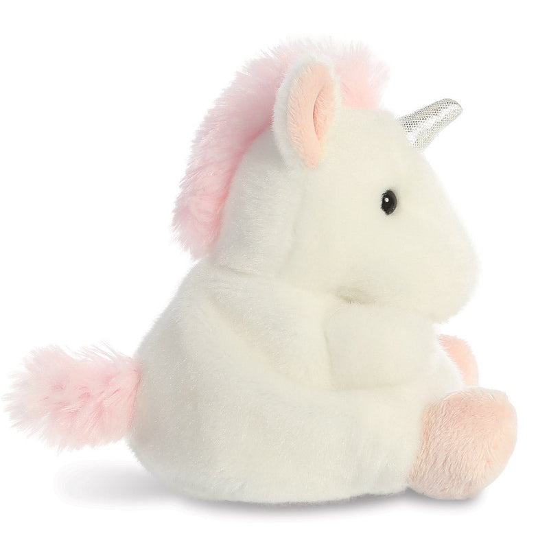 Aurora World Palm Pals Sassy Unicorn, zachte eenhoorn knuffel van gerecycled materiaal, foto 3 van 5