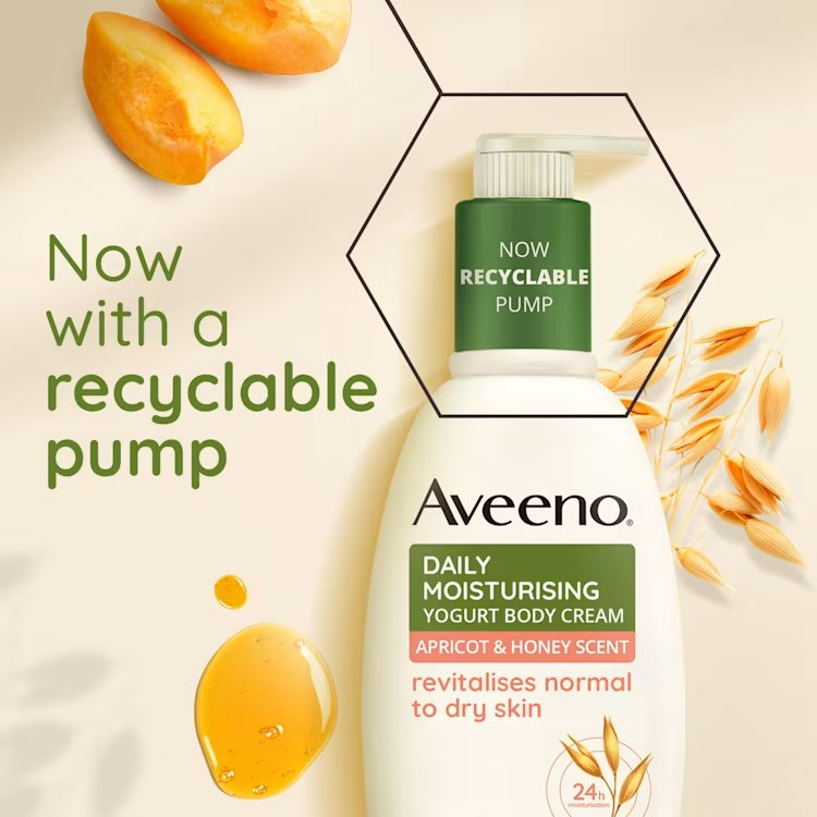 Aveeno Yoghurt Body Cream Apricot & Honey Scent 300 ml. 4