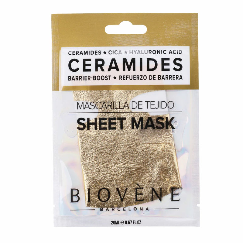 Biovene Ceramides Barrier Boost Glam Sheet Mask With Cica And Hyaluronic Acid