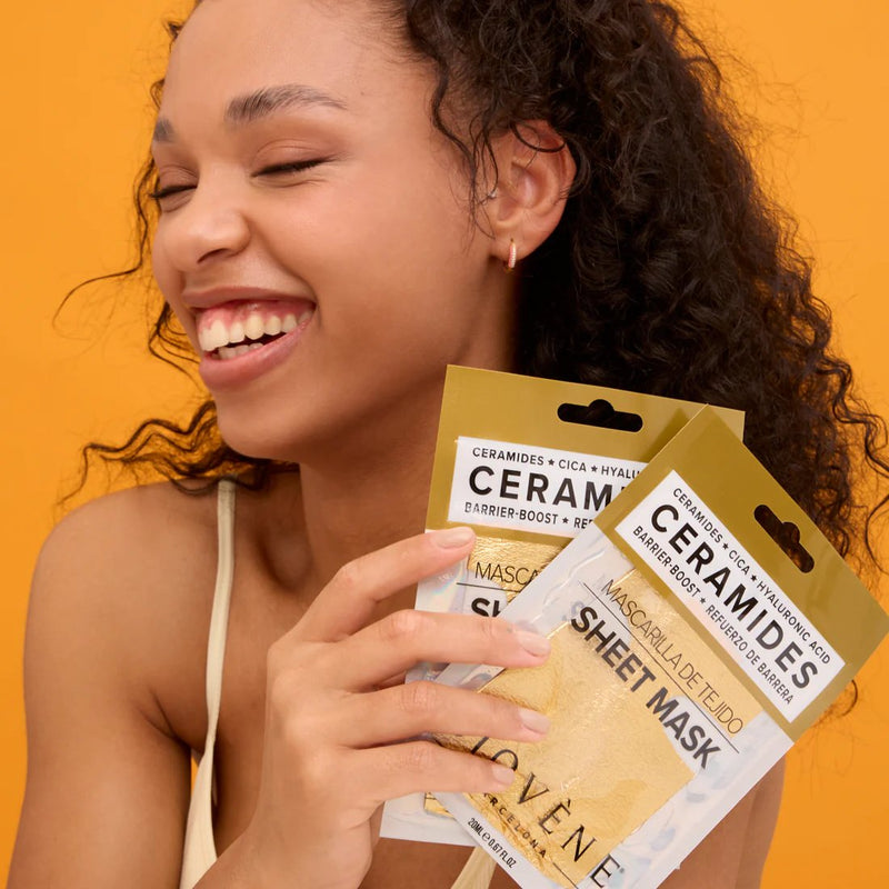 Biovene Ceramides Barrier Boost Glam Sheet Mask With Cica And Hyaluronic Acid