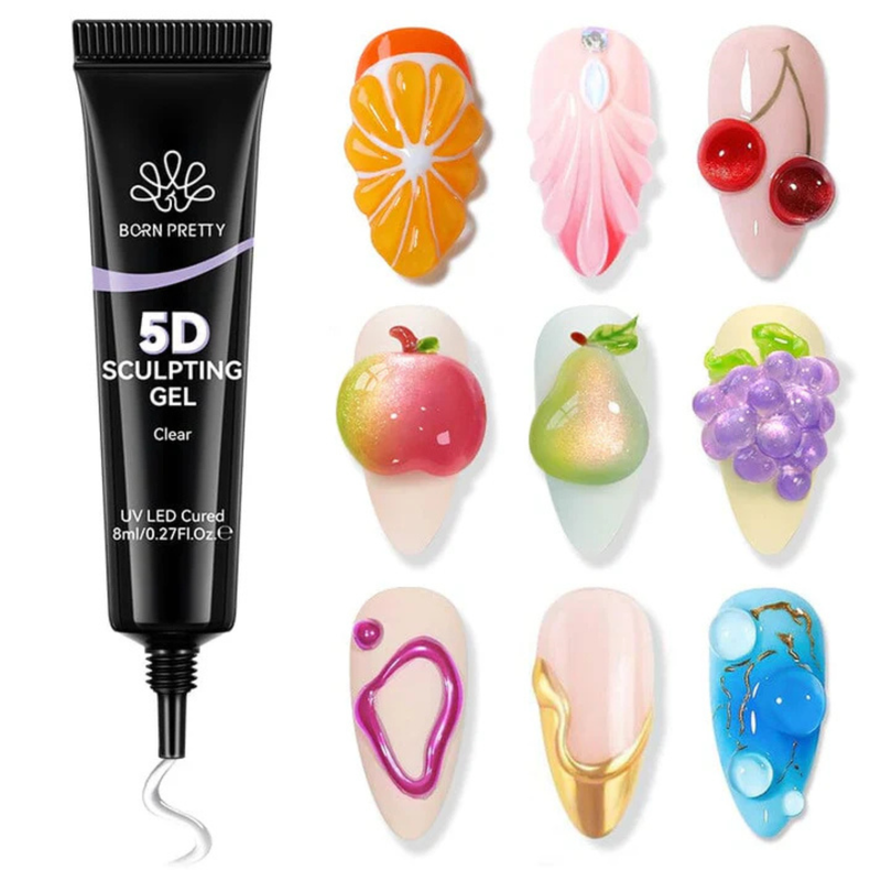 Born Pretty Clear 5D Sculpting Gel 8ml