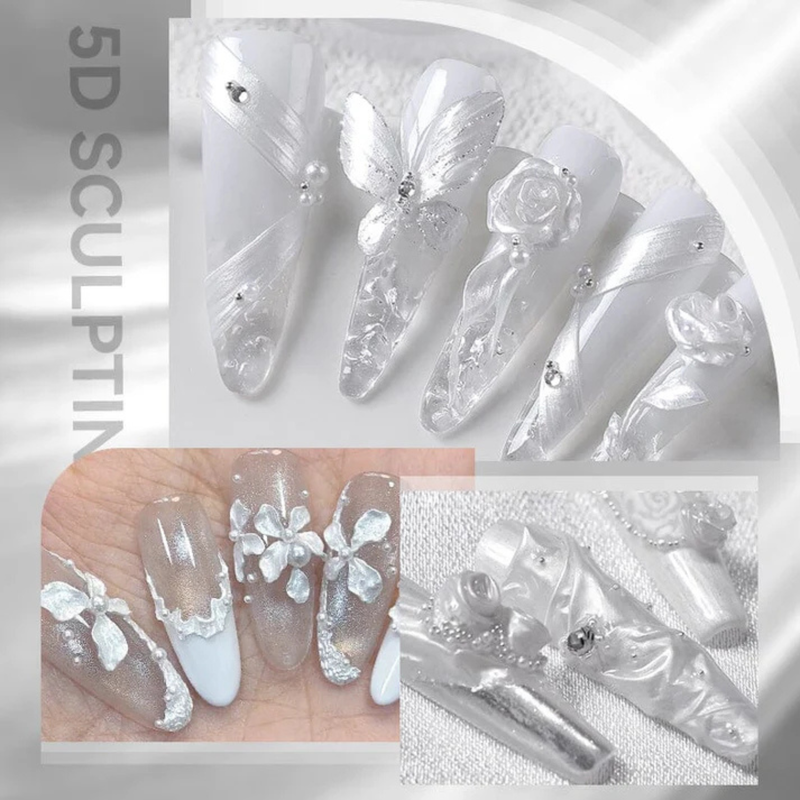 Born Pretty Pearl White 5D Sculpting Gel