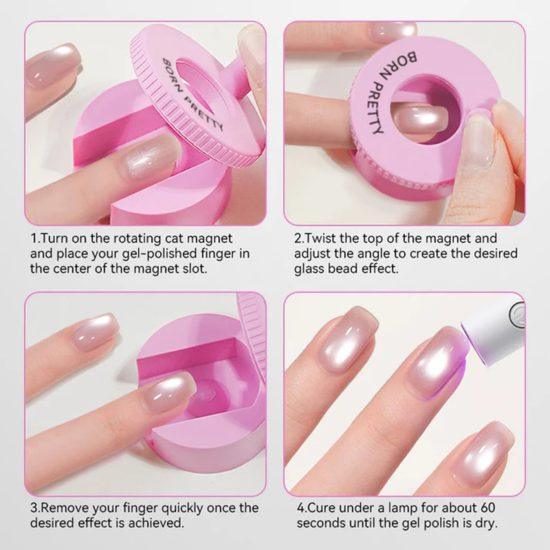 Born Pretty Pink Automatic Magnet Tool & Magnetic Bead
