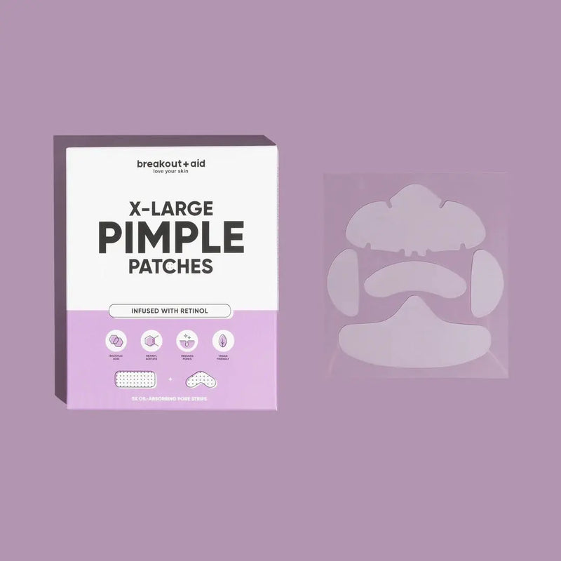 BreakoutAid X-Large Pimple Patches Retinol and Salicylic Acid