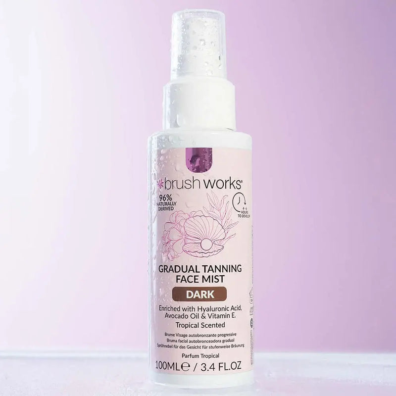 Brushworks Gradual Tanning Face Mist Dark