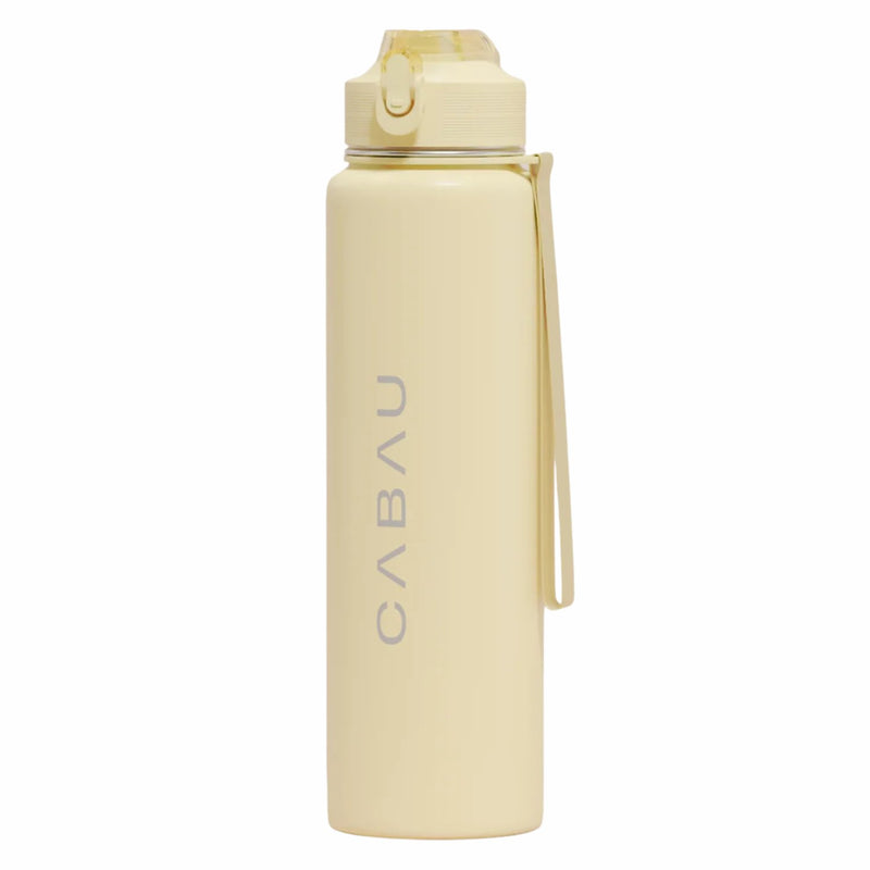 Cabau Lifestyle Bloom Bottle Stainless Steel Butter Yellow