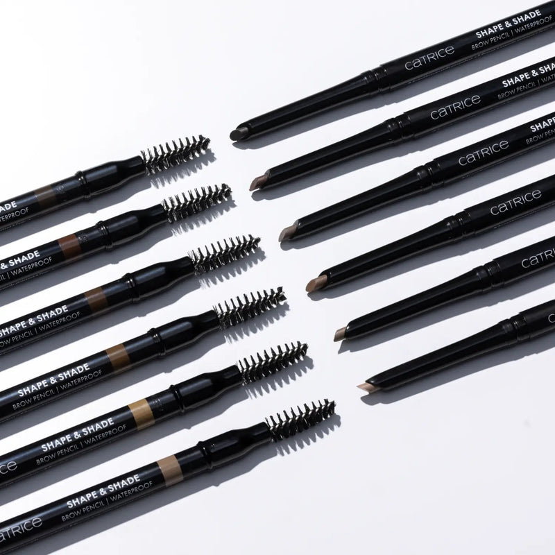 Catrice Shape & Shade Brow Pencil Waterproof 030 Toffee Touch, wenkbrauwpotlood met spoolie, kleurenoverzicht