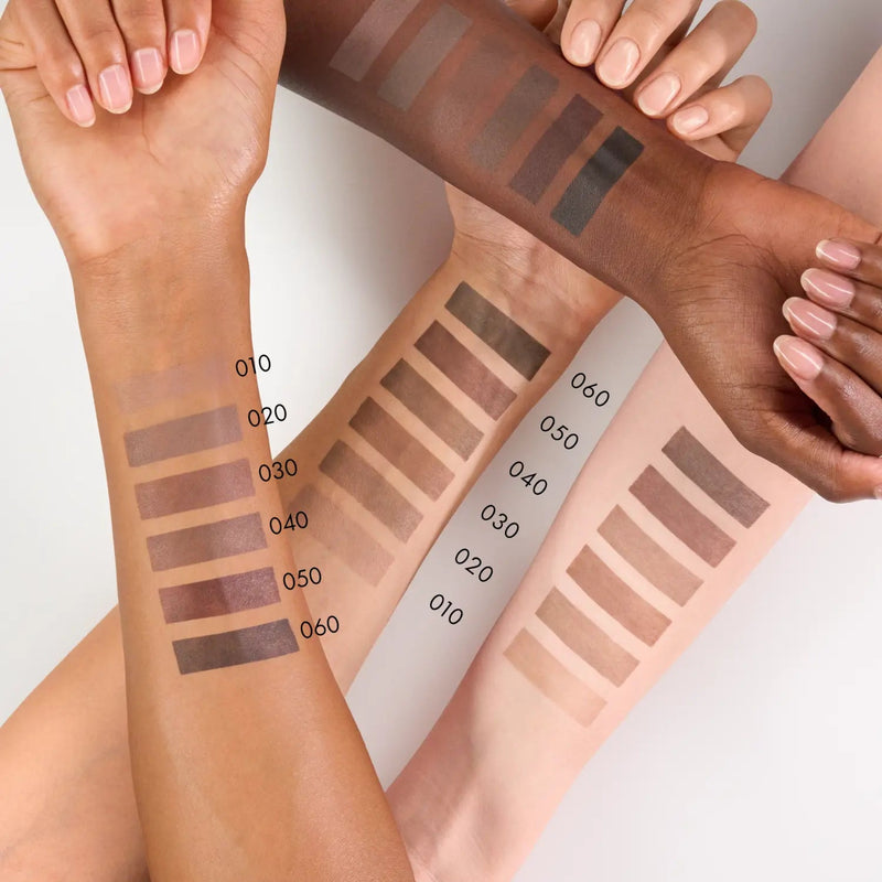 Catrice Shape & Shade Brow Pencil Waterproof 040 Cocoa Haze, wenkbrauwpotlood met spoolie, kleurenoverzicht