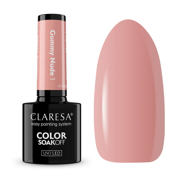 Claresa UV/LED Nail Polish Nude Glow Gummy Nude 1