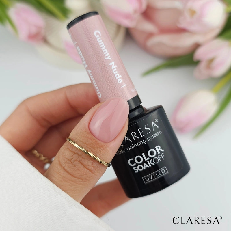Claresa UV/LED Nail Polish Nude Glow Gummy Nude 1