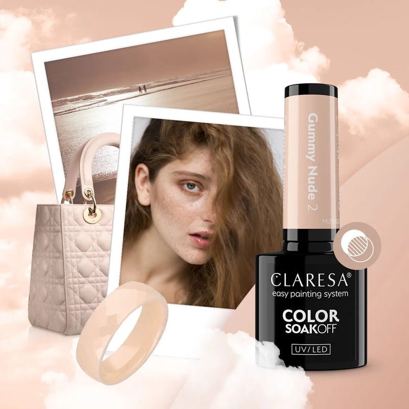 Claresa UV/LED Nail Polish Nude Glow Gummy Nude 2
