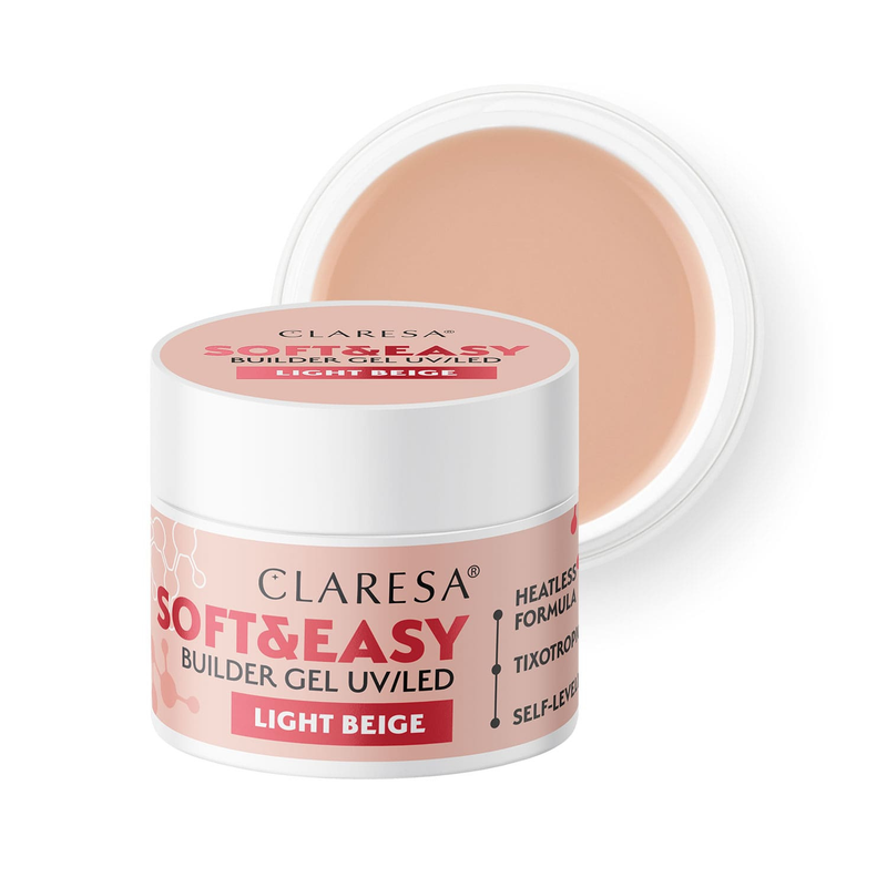 Claresa UV/LED Soft & Easy Builder Gel Light Beige 12g