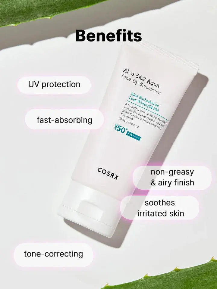COSRX Aloe 54.2 Aqua Tone-up Sunscreen SPF50+ PA++++