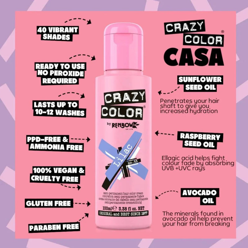 Crazy Color 55 Lilac