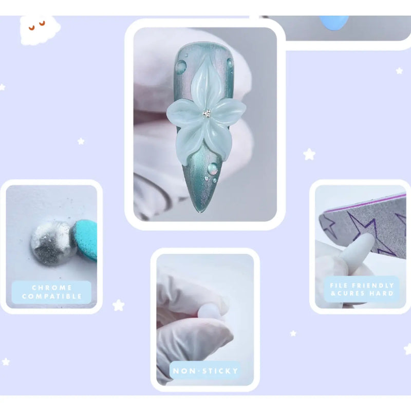 Crisania Neri Cris Clay Korean Milky White 3D Gel