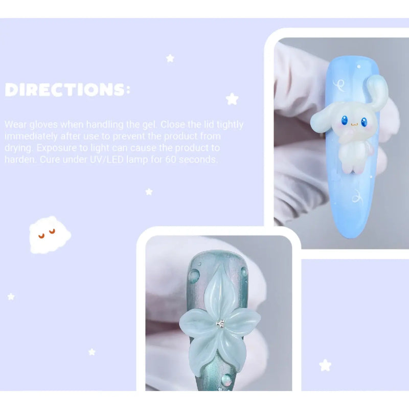 Crisania Neri Cris Clay Korean Milky White 3D Gel