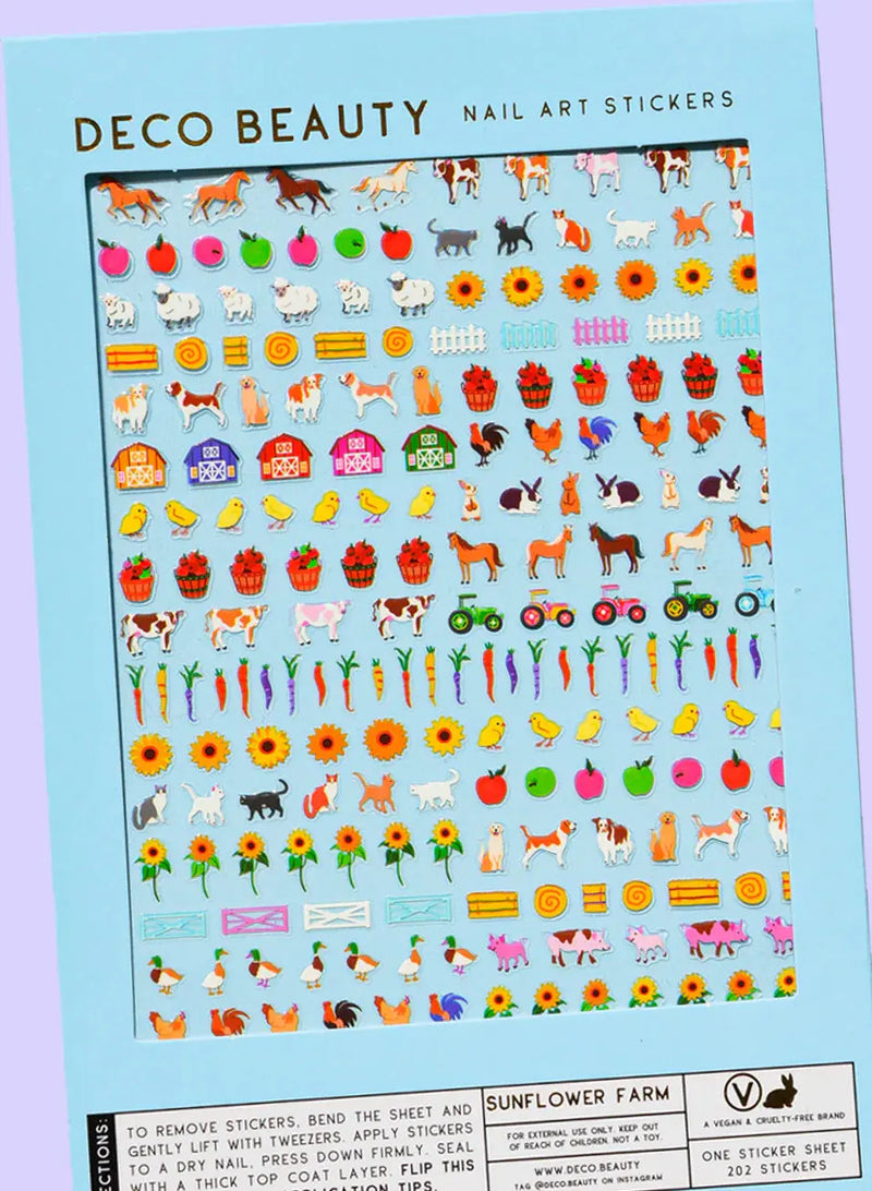Deco Beauty Nail Art Stickers Sunflower Farm