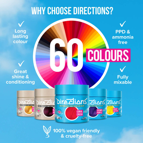 Directions Hair Color #dark Tulip, semi-permanente haarverf in donkere tulpenkleur, foto 4 van 6