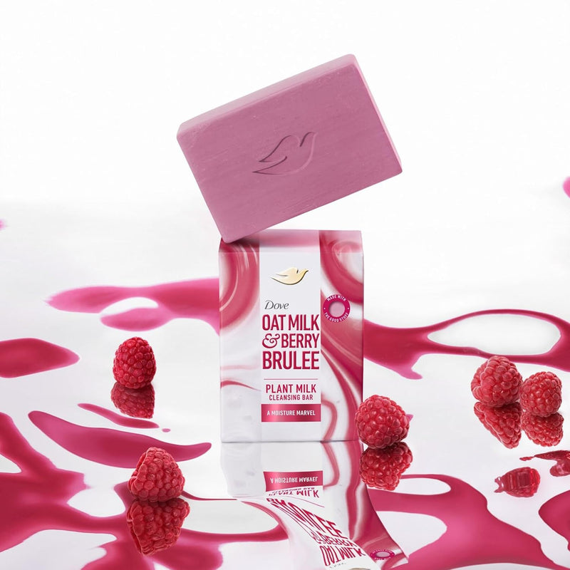 Dove Oat Milk & Berry Brulee Plant Milk Cleansing Bar