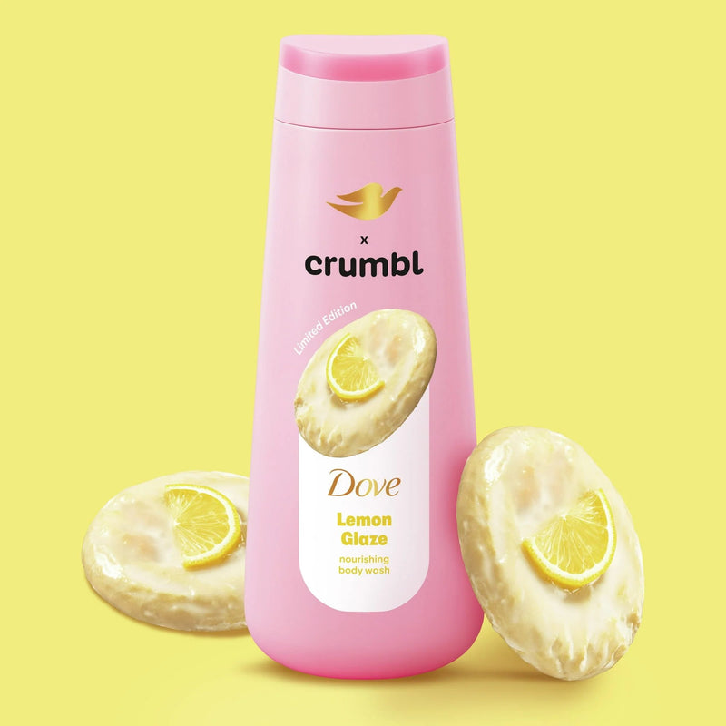 Dove X Crumbl Body Wash Lemon Glaze 591 ml.