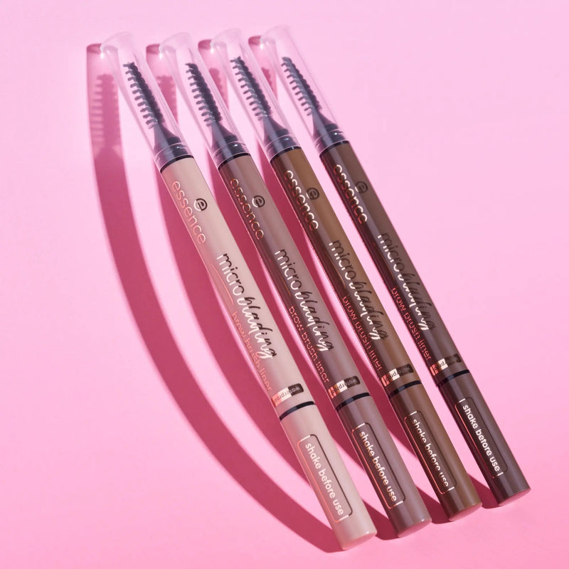 Essence Microblading Brow Brush Liner 03 Neutral Brown, vloeibare wenkbrauwliner, foto 6 van 6