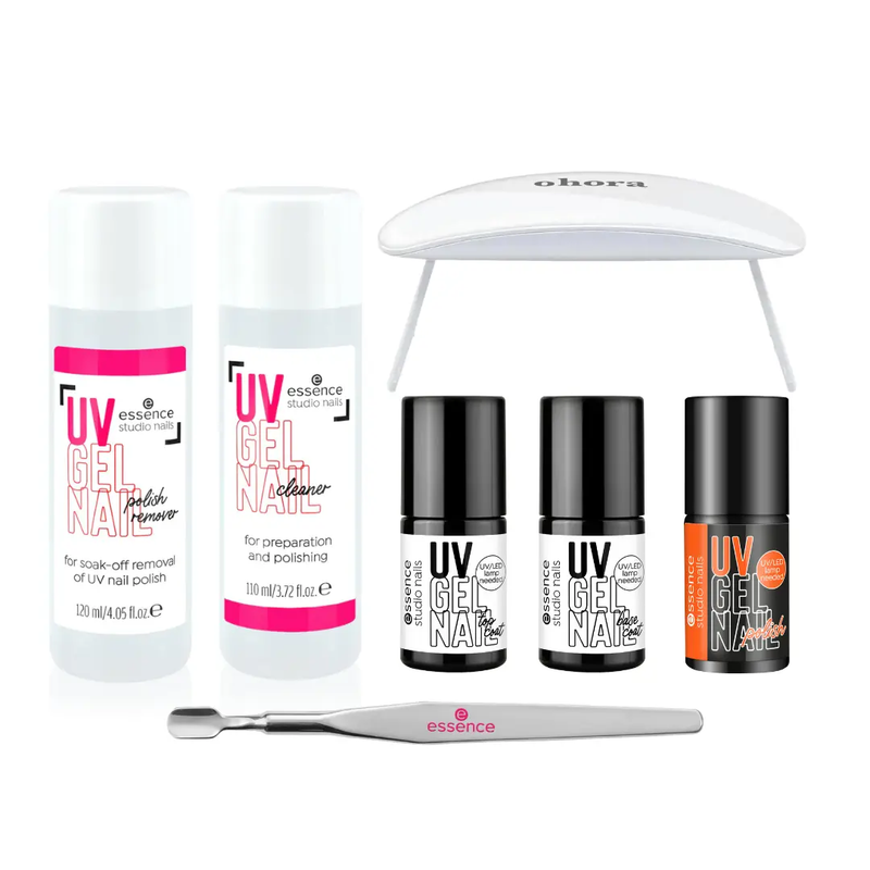 Essence Starter Set Studio Nails UV Gel Polish with Lamp