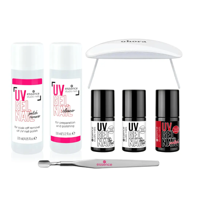 Essence Starter Set Studio Nails UV Gel Polish with Lamp