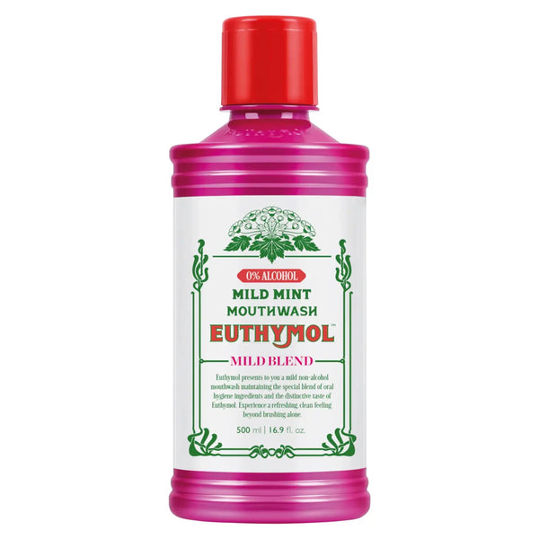 Euthymol Mouthwash Mild Mint 500 ml.