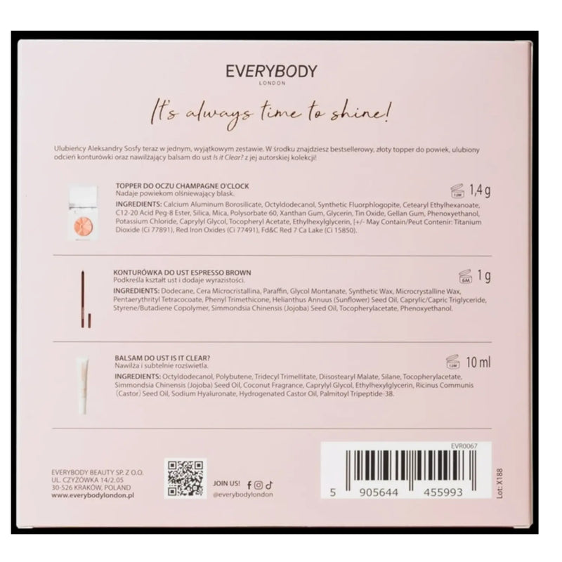 Everybody London Champagne Chic Eye & Lip Set