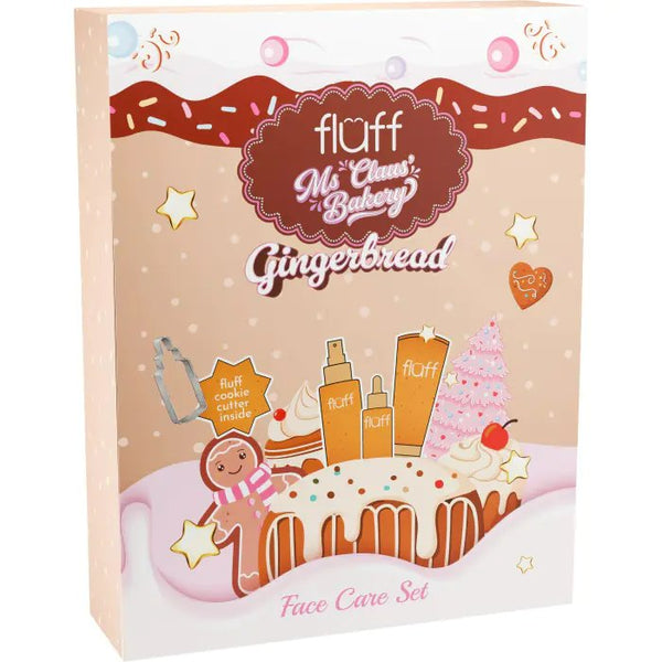 Fluff Ms Claus Bakery Gingerbread, gezichtsverzorgingsset met gingerbread geur