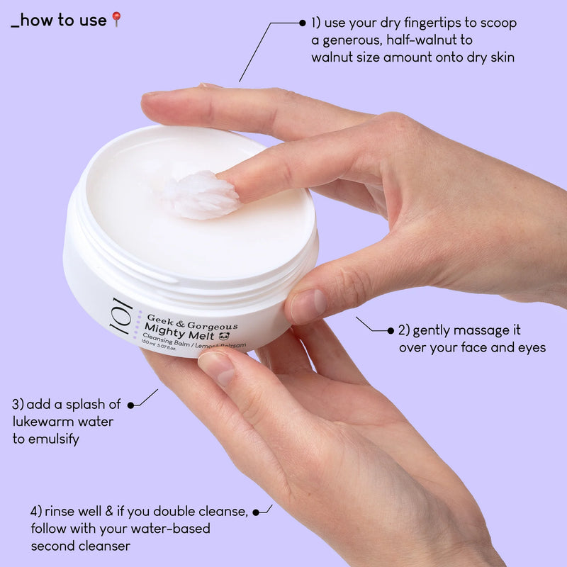 Geek & Gorgeous Mighty Melt Cleansing Balm 150 ml.