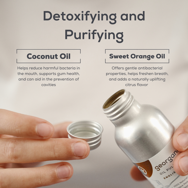 Georganics Oil Pulling Mouthwash Sweet Orange