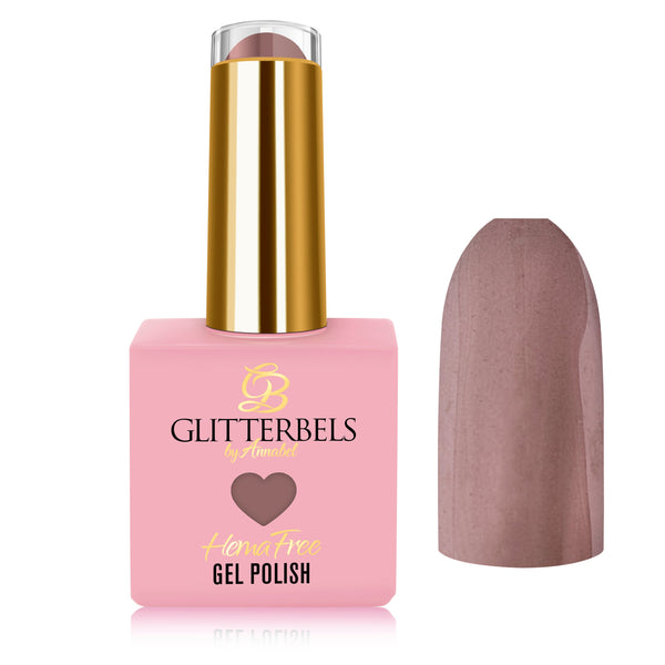 Glitterbels Gel Polish Afternoon in the Saloon, taupe-grijze gellak met magnetische finish