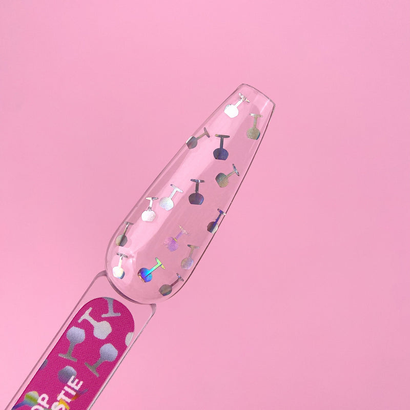 Lunamoon Top Bestie, gellak topcoat met holografische glitters