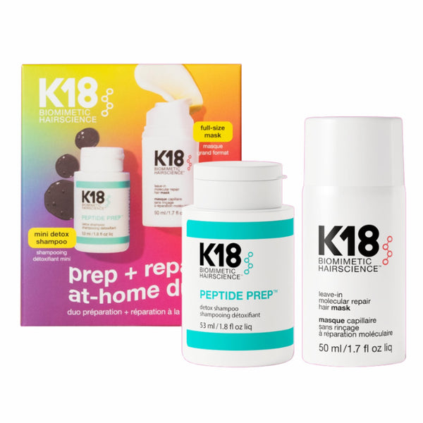 K18 Hair Prep + Repair Duo At Home