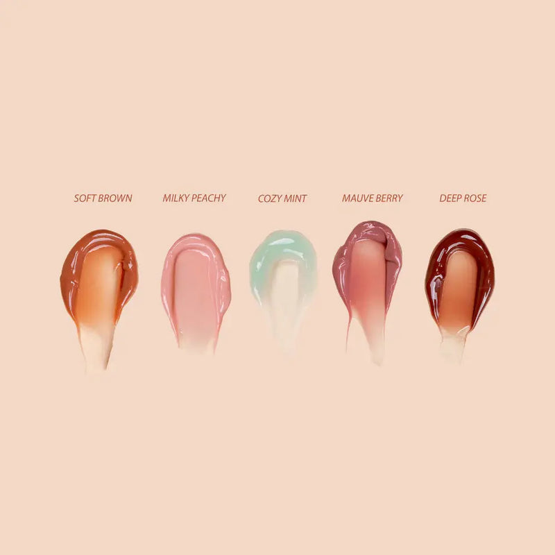 Kara Beauty Lip Syrup Moisturizing Peptide Therapy Milky Peach