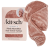 Plush Microfiber Hair Towel Turban Terracotta