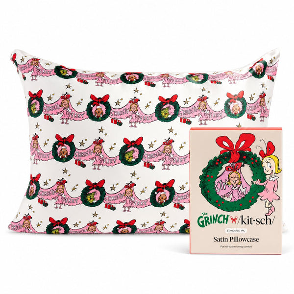 X the Grinch Satin Pillowcase in Cindy Lou Who