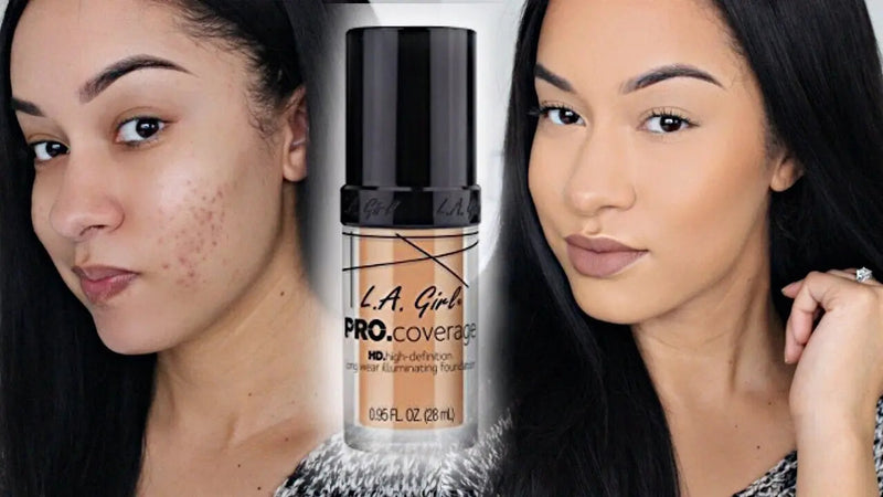 LA Girl HD Liquid Foundation GLM648 Soft Honey, hydraterende foundation met medium tot volle dekking, foto 3 van 3